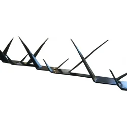 Proteccion punta muro negro mediana 2mm x 1,25mt