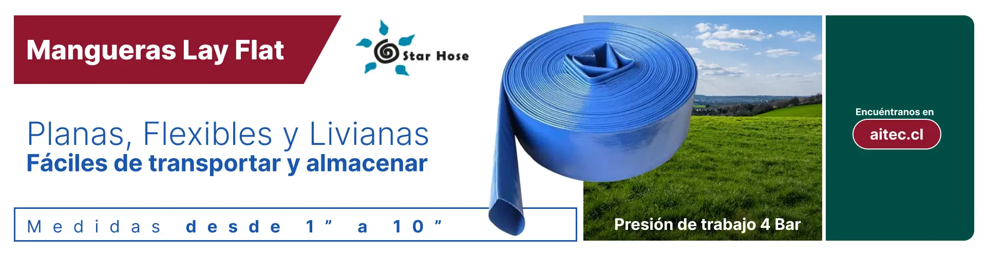 Mangueras Lay Flat